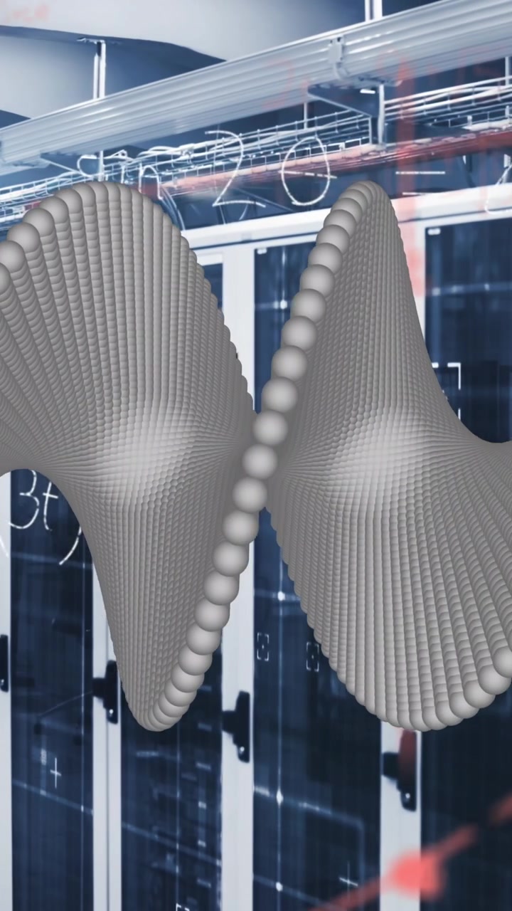 Animation of medical data processing over server room
