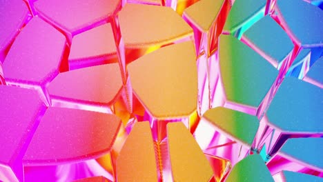 fondo abstracto en bucle. hermosa superficie ondulada iridescente de líquido con patrón, color de gradiente y ondas de flujo en él. arco iris brillante y fluido mate. bg creativo brillante con animación suave y suave.