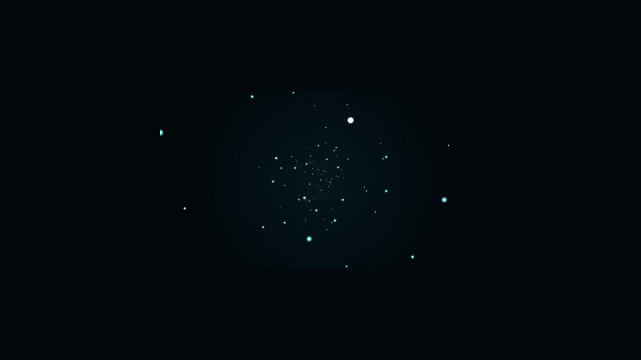 Abstract Motion Background with Floating Glowing Particles