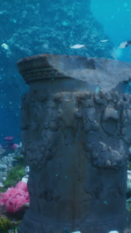 ancient column underwater