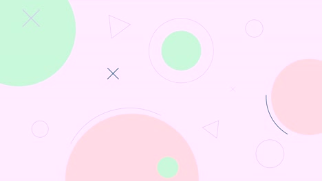 simple fondo de color pastel en bucle con formas geométricas.