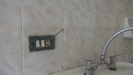 incense burning in a power outlet in egypt