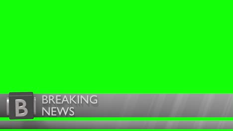 noticias de última hora tercera baja chyron tercer bucle 4k