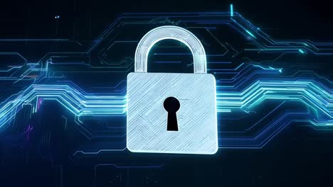 cybersecurity padlock