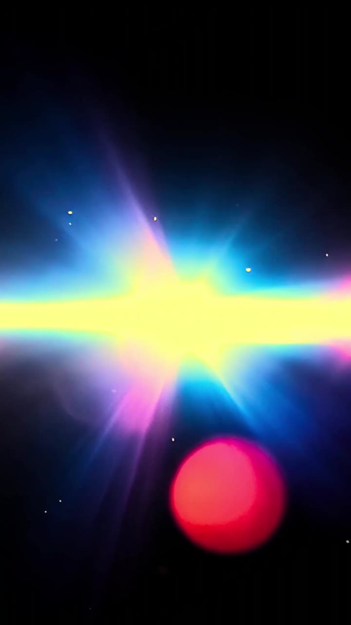 Dynamisk lysflare og bokeh-effekt med farveskift