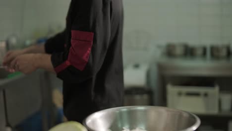 chef preparing food in a kitchen