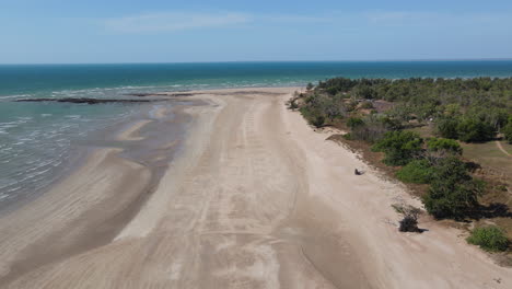 disparo de un dron alto de lee point en el territorio del norte