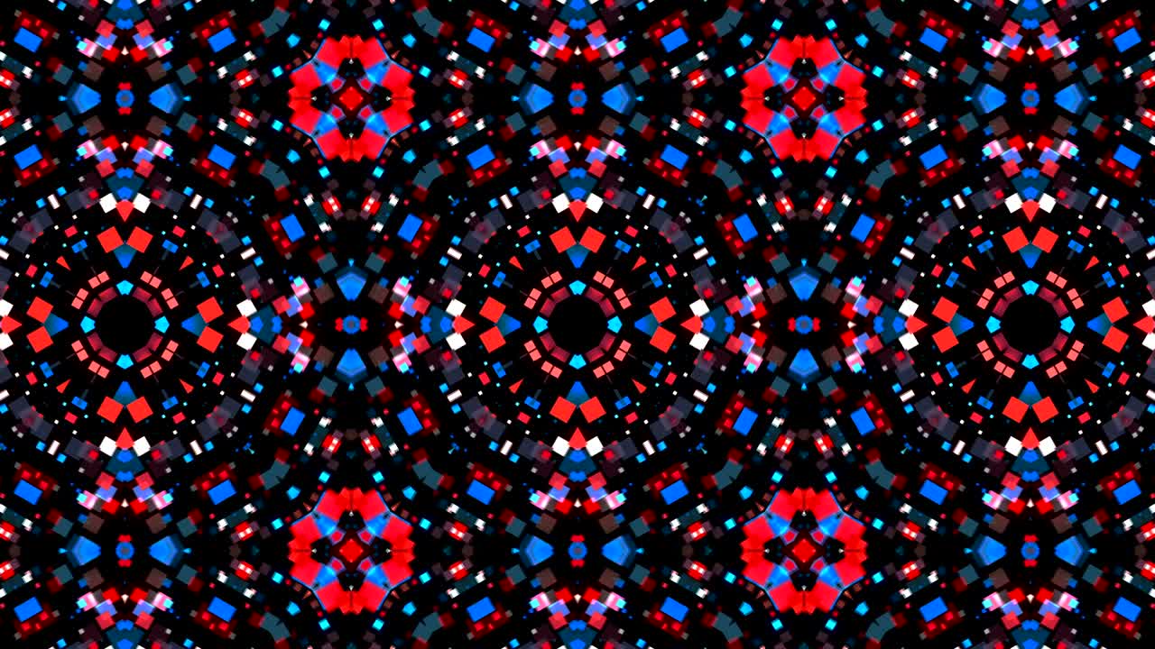 fondo de video caleidoscópico colorido. telón de fondo abstracto