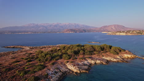 coastal landscape at sunset showcasing serene waters and rocky shores