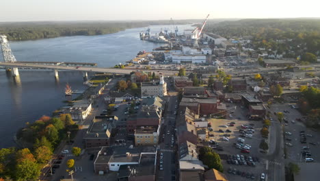 Drone-footage-of-the-the-Bath-Iron-Works-and-Bath-City