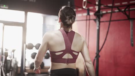 woman in gym