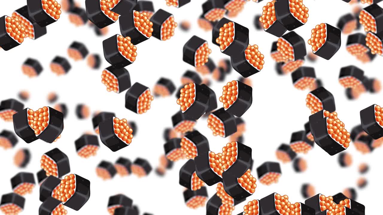 색 배경에서 수시 조각이 비를 내리고 있습니다.