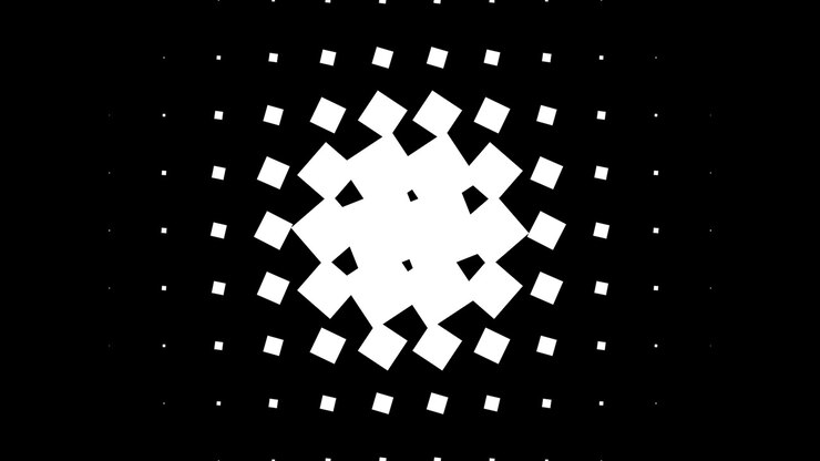 Abstract Black and White Geometric Motion Graphics Transitions