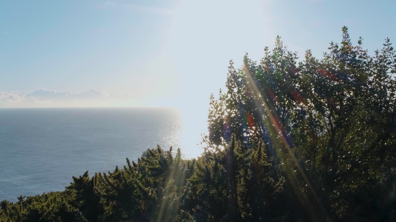 A vivid sunset on the irish sea