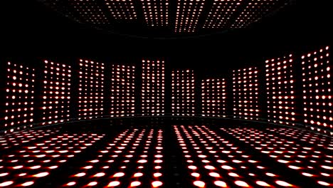 music room and waves, lights bulbs animation, rendering, background, loop