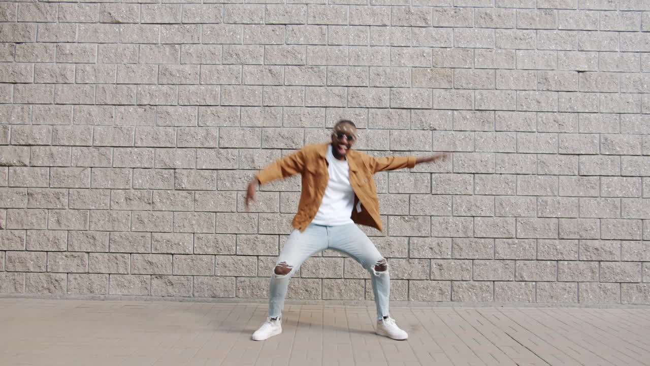 Man Dancing in the Street