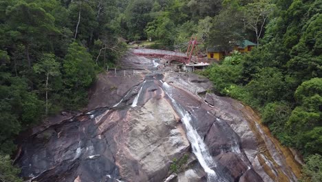 on top of seven wells waterfall - telaga tujuh, langkawi island