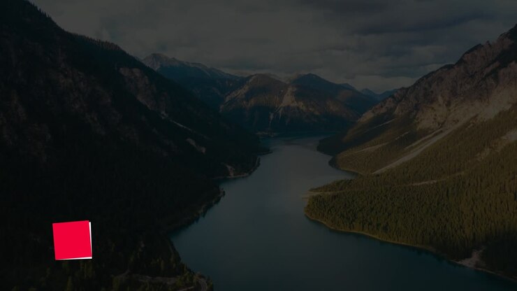 Mountain Landscape with Text Overlay