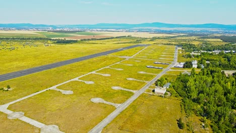 aerial 4k drone footage of the village of szentkirályszabadja in the veszprém - hungary