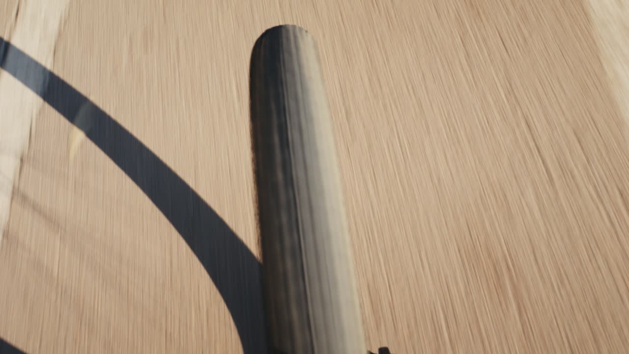 Close-up of a Bicycle Tire on the Road