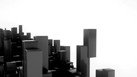 4k abstract bar graph blocks.