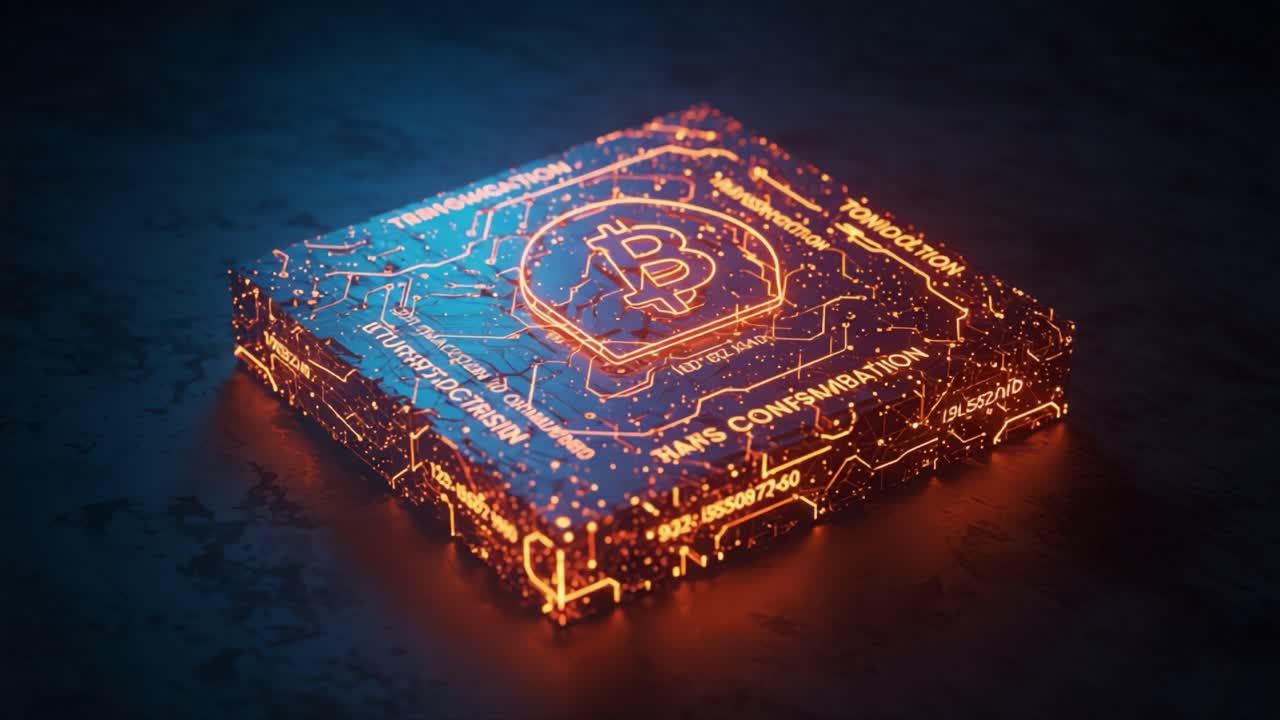 An Engaging Visual Representation of Bitcoin Technology Featuring Advanced Circuitry and Illuminated Graphics to Showcase Digital Currency Innovations