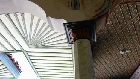 architectural column in cakiraga mansion