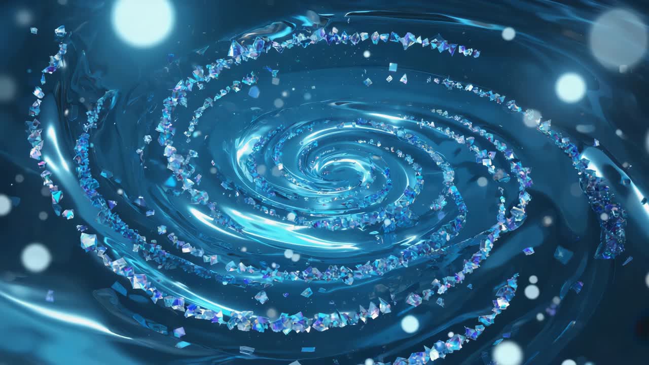 추상 파란색 나선