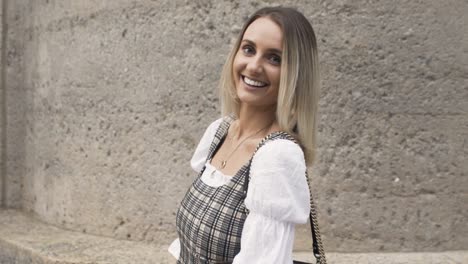 medium shot of women looking at the camera and smiling