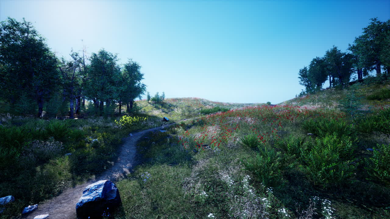 산 계곡 의 아름다운 파노라마 풍경