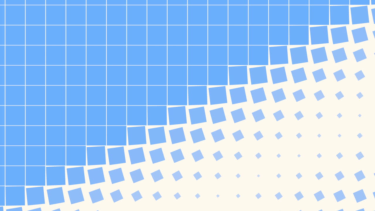 Blue squares seamless geometric pattern