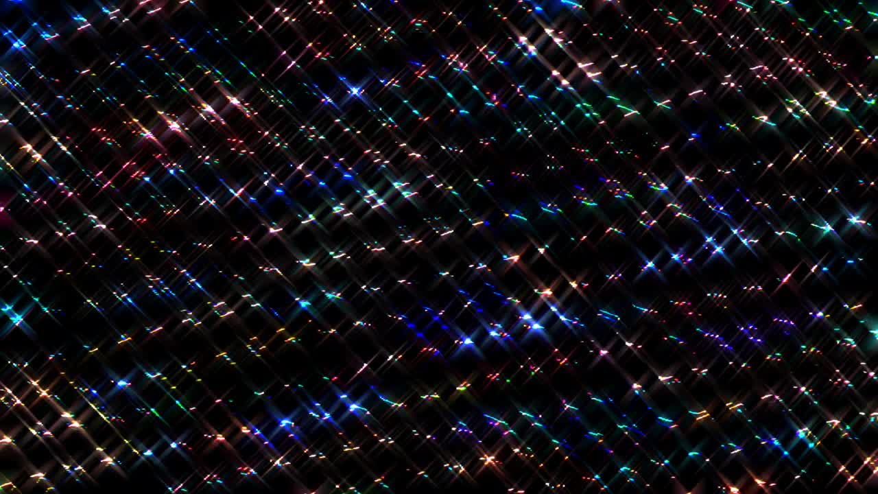 líneas brillantes que establecen el movimiento de la onda, coloridas, sobre un fondo negro