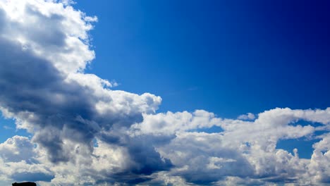 epic dramatic stormy rainy clouds moving towards the viewer from sea timelapse