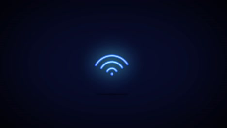 animated wifi icon animation connecting to the internet with full strength
