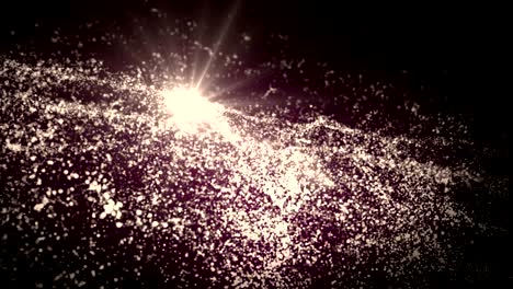 4k gleaming particle background.