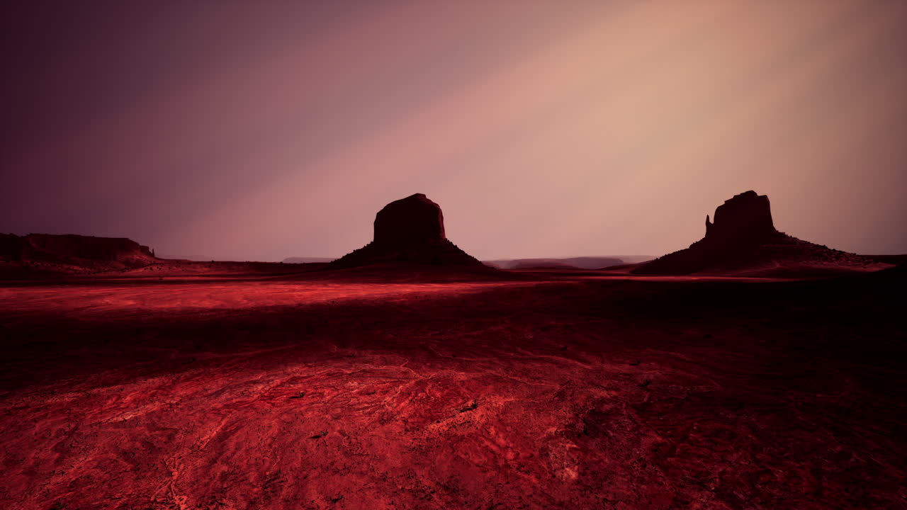기념비 계곡 해가 지는 곳