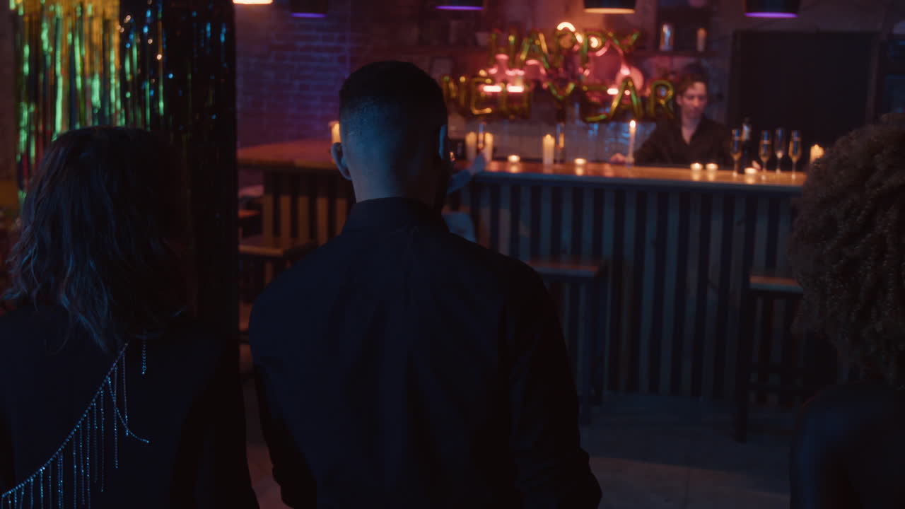 New Year's Eve Party at a Bar