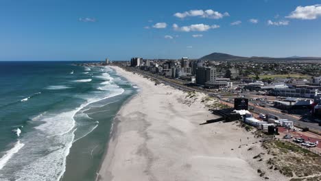 coastal town aerial view