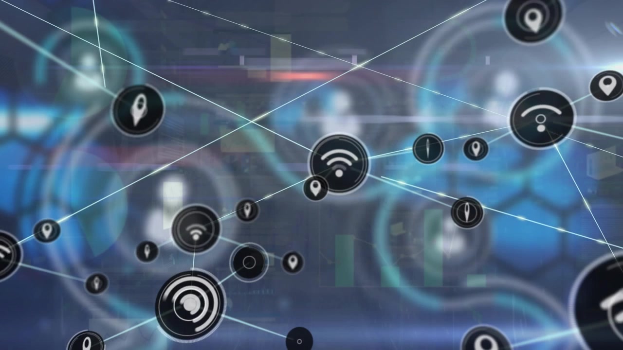 Videoen er en digitalt genereret animation af en futuristisk teknologi-grænseflade.