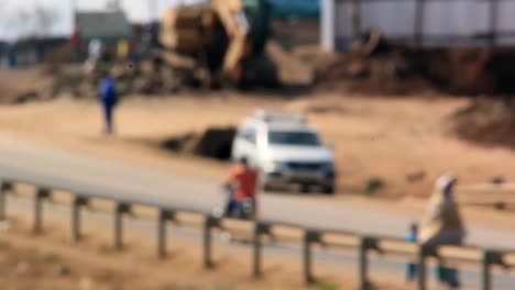 Coche-Moviéndose-En-La-Carretera