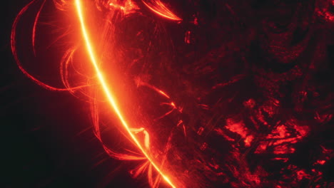 vibrant solar flare captures startling details of the suns surface dynamics