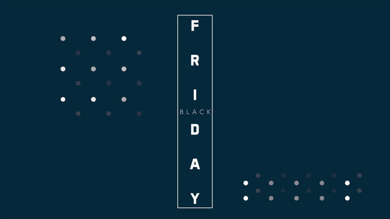 블루 그라디엔트의 프레임에 있는 현대 블랙 프라이데이 텍스트