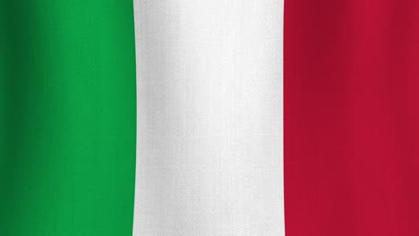 bandera de algodón realista de italia como fondo