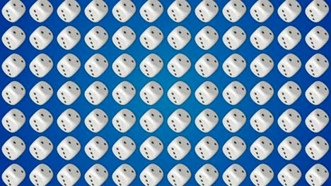 cubos de dados casino juego de azar fondo azul