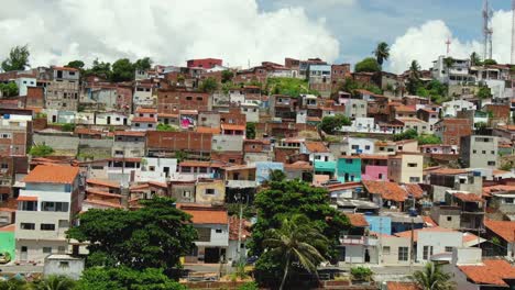 top view of houses on brazil