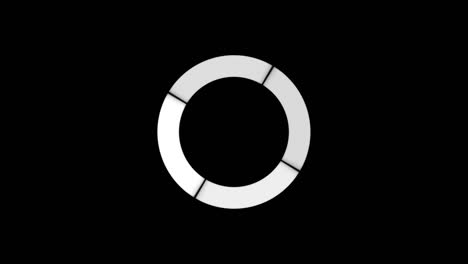 2D-animation-of-a-slowly-revolving-circle-divided-into-4-light-box-sections