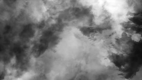 4k point of view thunderstorms that occur inside the dark clouds