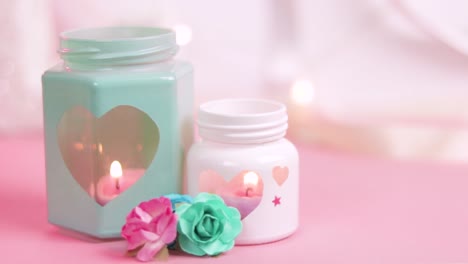 Velas-Encendidas-Para-El-Día-De-San-Valentín