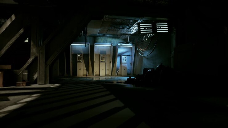 Dark Futuristic Corridor