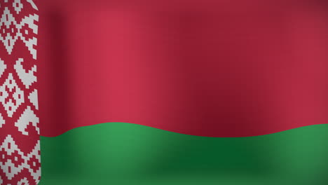 animation of moving flag of belarus waving